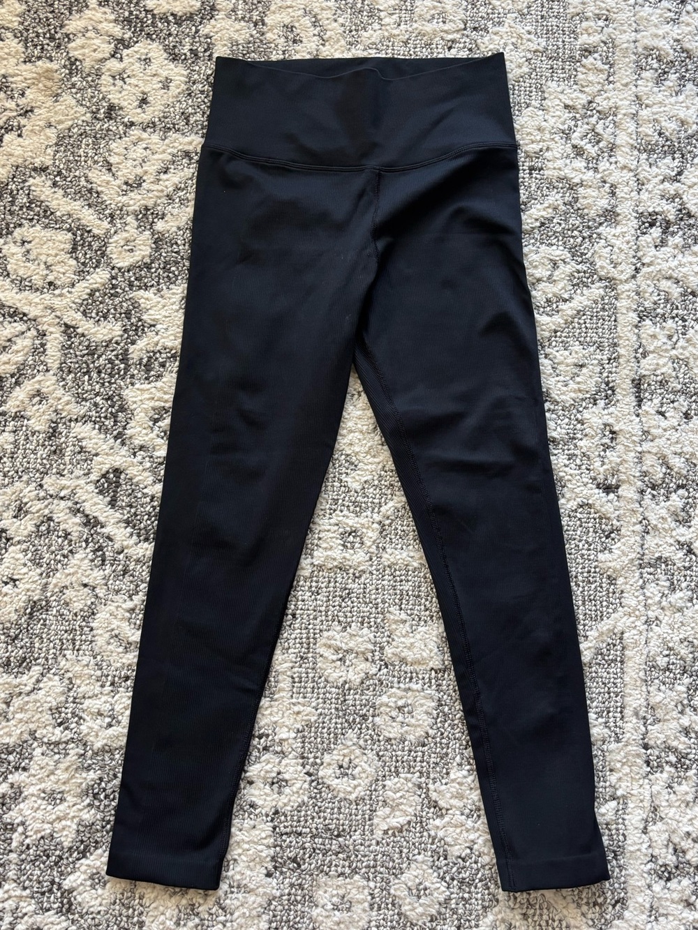 Athleta Ribbed Black High-Waist Active Leggings
